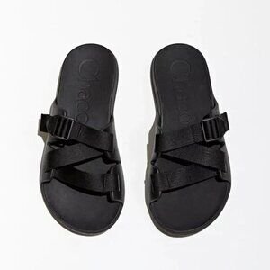 CHACO Kids Chillos Slide Sandal Black Adjustable